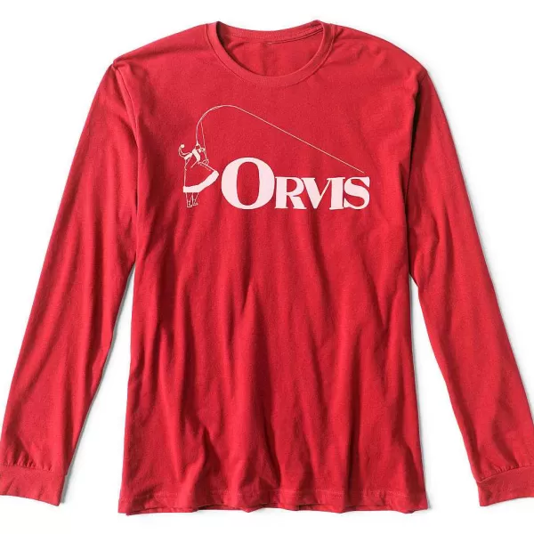 Orvis Bent Rod Santa Long-Sleeved Tee | Men Shirts