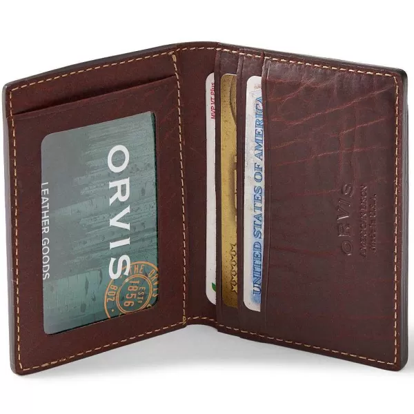 Orvis Bison Leather Folding Card Carrier | Men Wallets