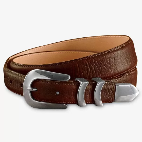 Orvis Bison Tapered-Edge Belt With Silver Buckle | Men Belts