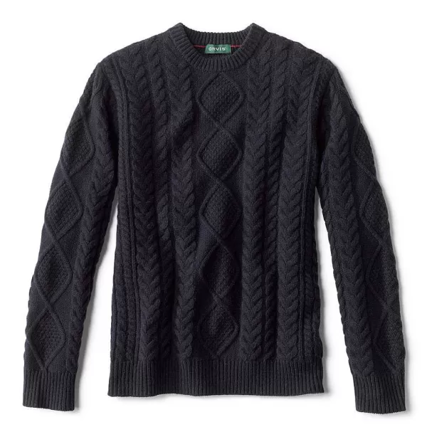 Orvis Cable Crewneck Sweater | Men Sweaters