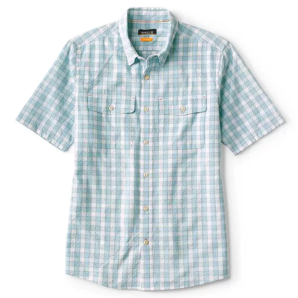Orvis Clearwater Seersucker Short-Sleeved Shirt | Men Shirts