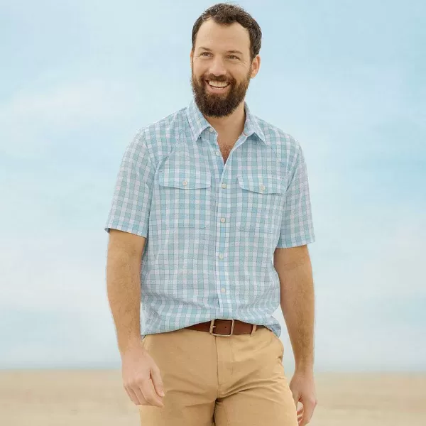 Orvis Clearwater Seersucker Short-Sleeved Shirt | Men Shirts