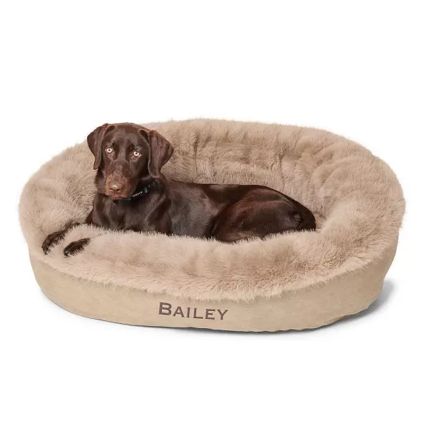 Orvis Comfortfill-Eco Fur Wraparound Dog Bed | Comfortfill-Eco Beds