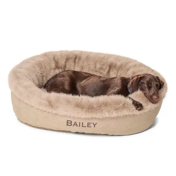 Orvis Comfortfill-Eco Fur Wraparound Dog Bed | Comfortfill-Eco Beds