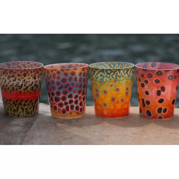 Orvis Deyoung Fish Flank Rocks Glass | Glassware & Bar