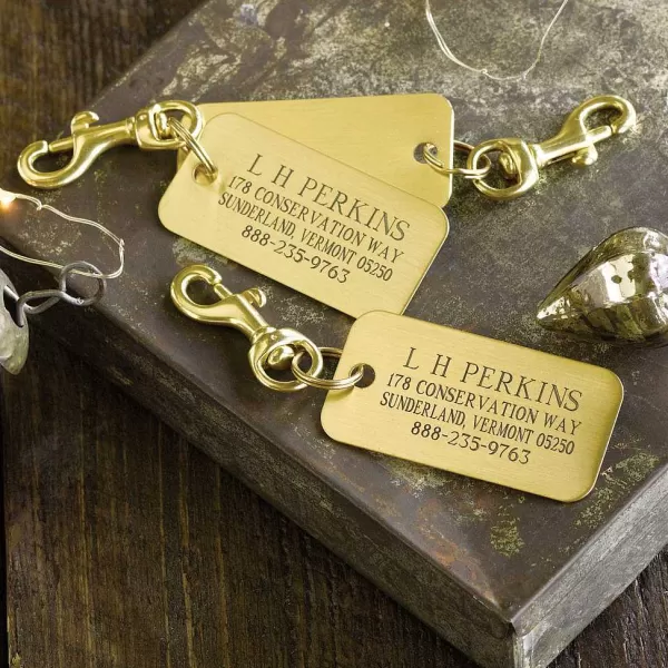 Orvis Engraved Brass Luggage Tags, Set Of 3 | Men Travel