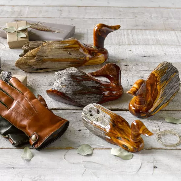 Orvis Handcarved Fence-Post Duck | Home Decor