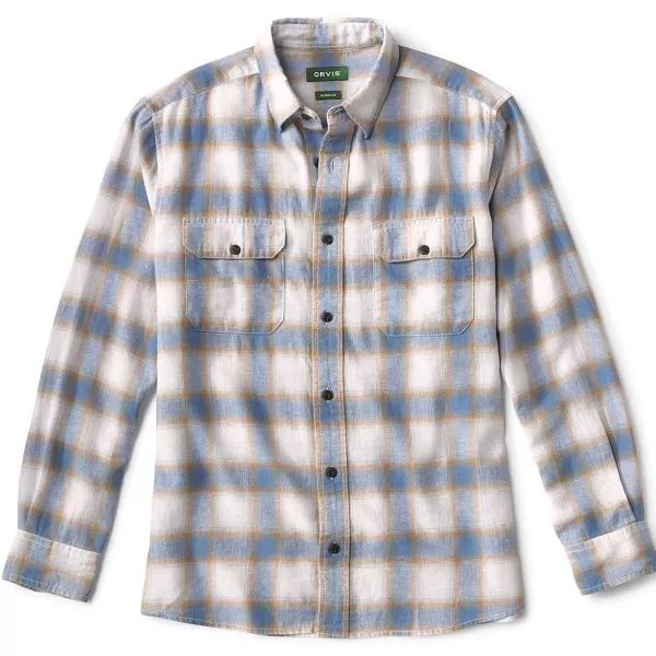 Orvis Hemp/Cotton Yarn-Dyed Denim Long-Sleeved Shirt | Men Shirts