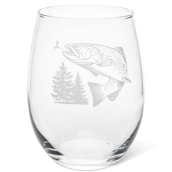 Orvis Jumping Trout Glasses | Glassware & Bar