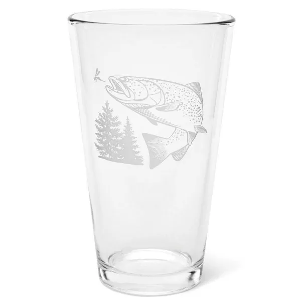 Orvis Jumping Trout Glasses | Glassware & Bar