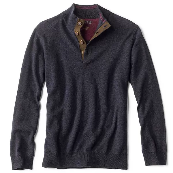 Orvis Merino Button Mockneck Sweater | Men Sweaters