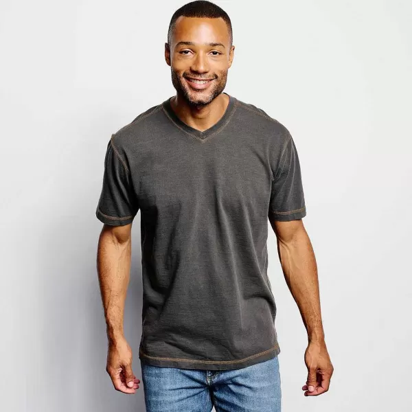 Orvis Montana Morning® High V-Neck Short-Sleeved T-Shirt | Men Shirts