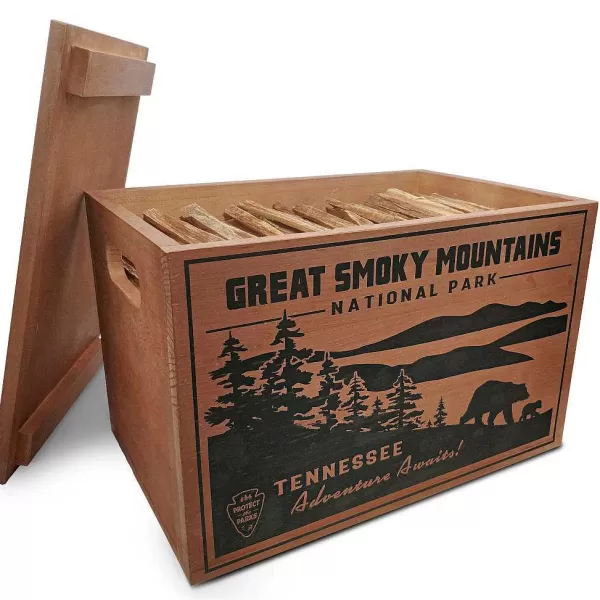 Orvis National Parks Fatwood Wooden Crate | Fireplace & Hearth