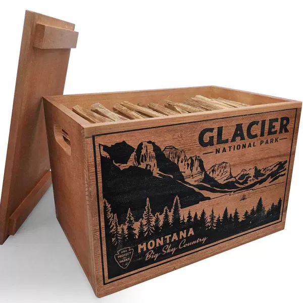 Orvis National Parks Fatwood Wooden Crate | Fireplace & Hearth
