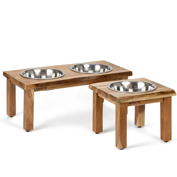 Orvis Natural Edge Dog Feeder | Bowls, Feeders & Food Storage
