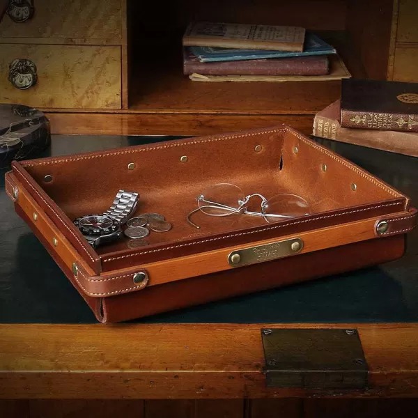 Orvis No. 120 Leather Valet Tray | Men Travel
