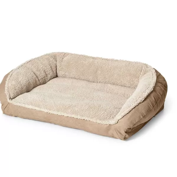 Orvis Comfortfill-Eco Bolster Dog Bed With Fleece | Comfortfill-Eco Beds