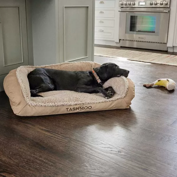 Orvis Comfortfill-Eco Bolster Dog Bed With Fleece | Comfortfill-Eco Beds
