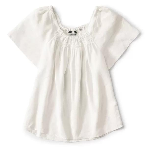 Orvis Performance Linen Square-Neck Short-Sleeved Top | Women Shirts