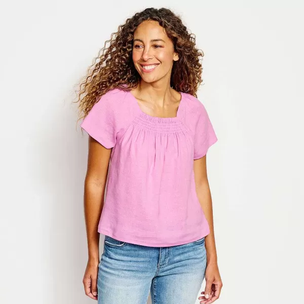 Orvis Performance Linen Square-Neck Short-Sleeved Top | Women Shirts