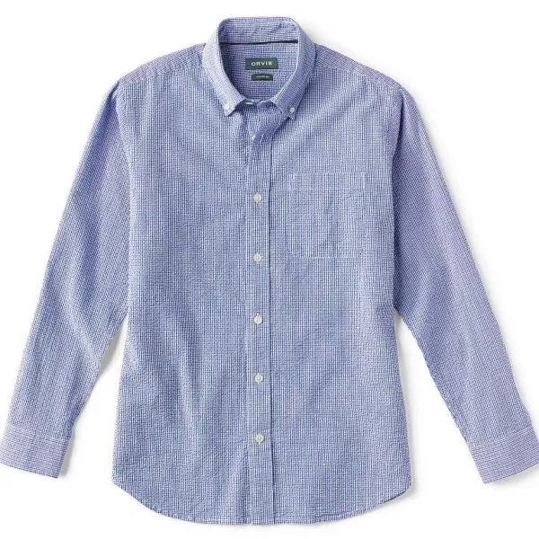 Orvis Seersucker Long-Sleeved Shirt | Men Shirts
