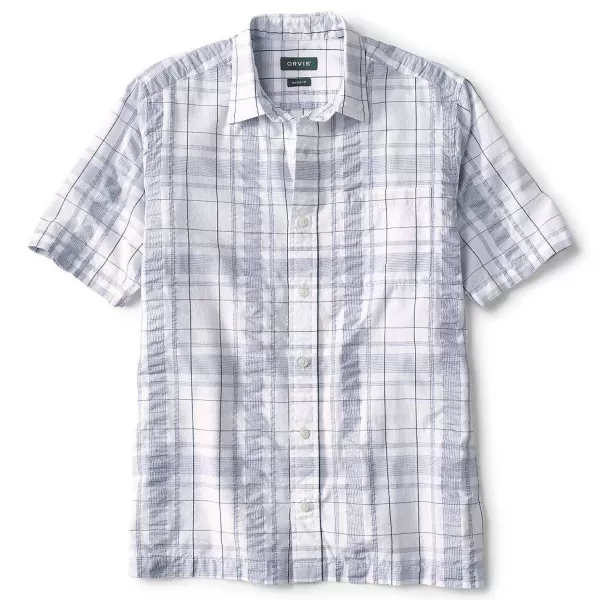 Orvis Seersucker Plaid Short-Sleeved Shirt | Men Shirts