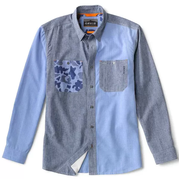 Orvis Tech Chambray Mash-Up Work Shirt | Men Shirts