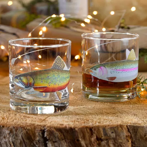 Orvis Tie-One-On Rocks Glasses | Glassware & Bar