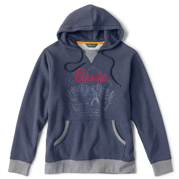 Orvis Vintage Logo Split-Neck Sweatshirt | Men Sweatshirts