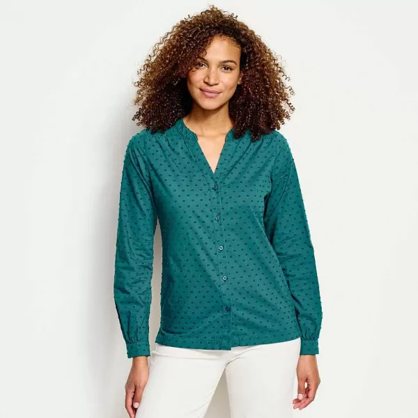 Orvis Wander Long-Sleeved Textured Shirt | Women Shirts