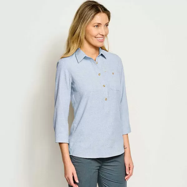 Orvis Women'S Tech Chambray Popover | Women Shirts