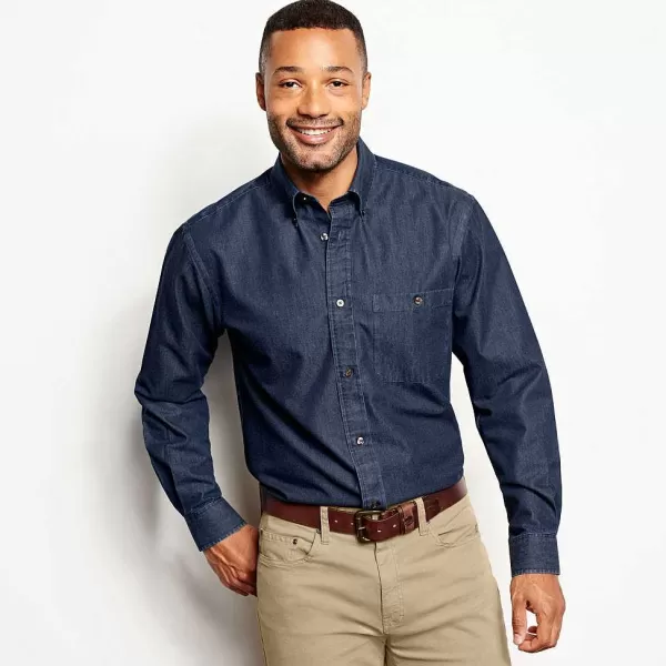 Orvis Wrinkle-Free Pure Cotton Denim Shirt | Men Shirts