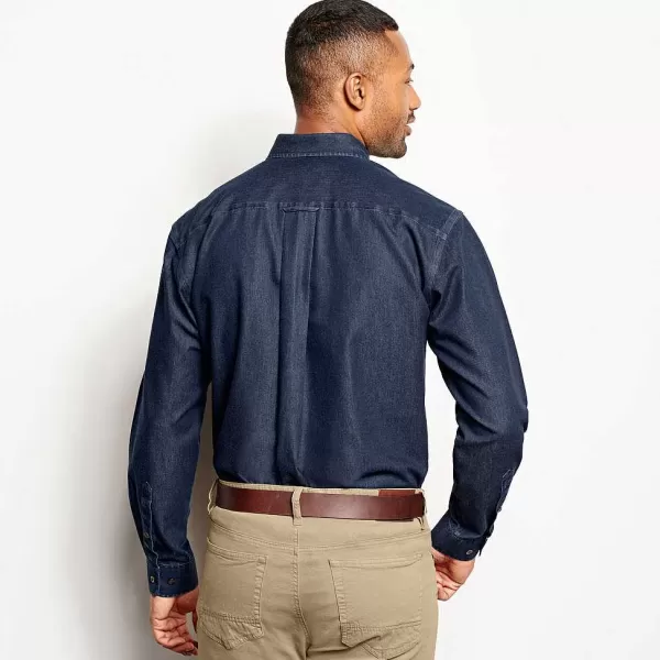 Orvis Wrinkle-Free Pure Cotton Denim Shirt | Men Shirts